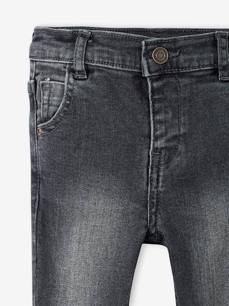 Babyjeans rechte pasvorm BASICS denimgrijs+gebleekt denim+ongewassen denim - vertbaudet enfant 