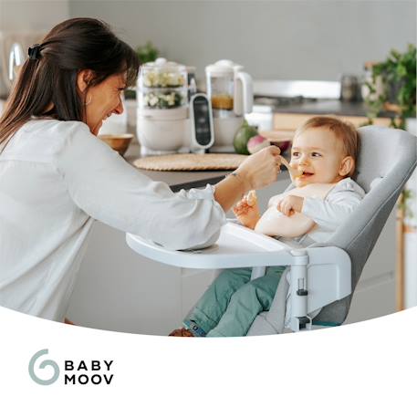 Multifunctionele keukenrobot Nutribaby + van BABYMOOV beige+groen - vertbaudet enfant 