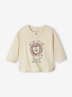 -T-shirt met lange mouwen "leeuw" baby