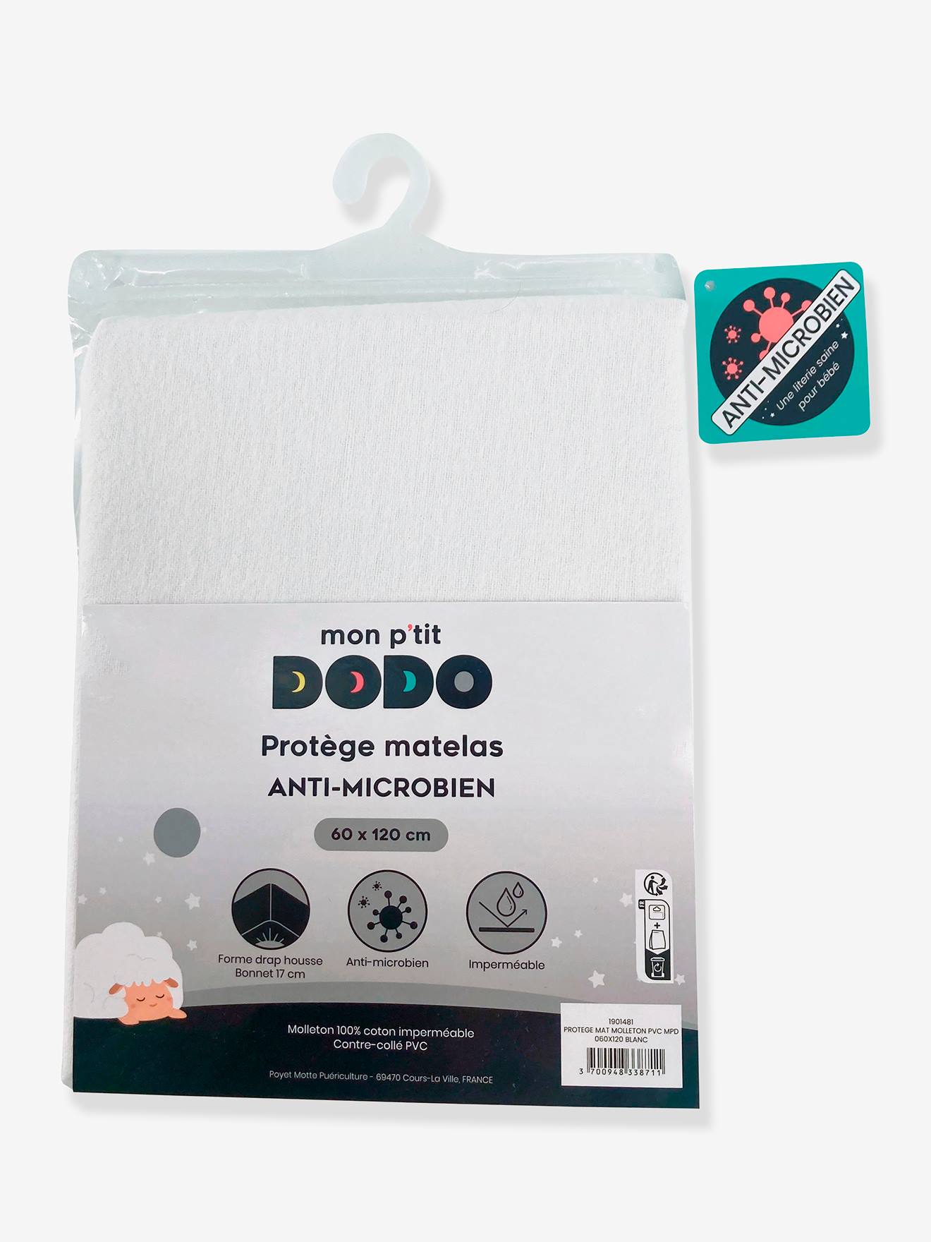 Antimicrobiële matrashoes - DODO wit