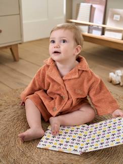 Linnengoed en decoratie-Badlinnen-Badjas-Gepersonaliseerde badjas voor baby's met gerecycled katoenen blouse