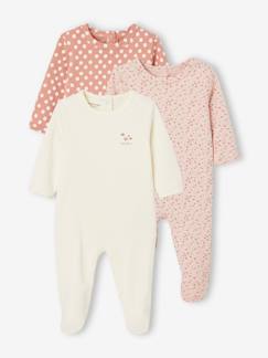 Baby-Pyjama, surpyjama-Set van 3 interlock slaappakjes BASICS