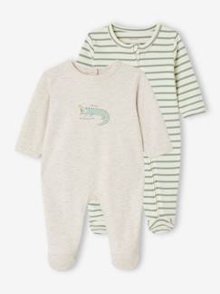 Baby-Pyjama, surpyjama-Set met 2 interlock slaappakjes voor baby