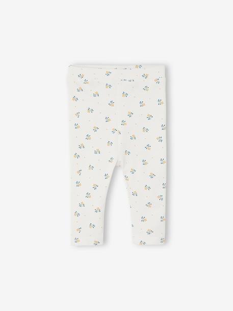 Set van 2 basic babyleggings LICHTBEIGE MET PRINT - vertbaudet enfant 