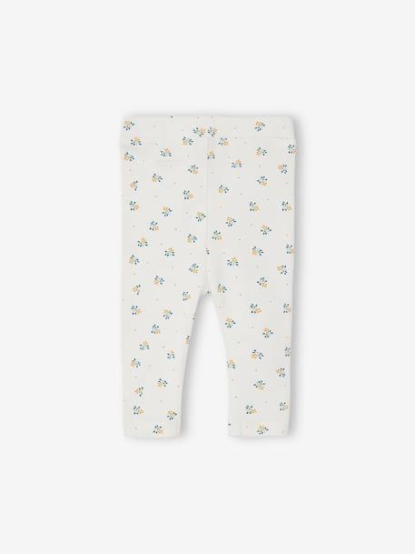 Set van 2 basic babyleggings LICHTBEIGE MET PRINT - vertbaudet enfant 