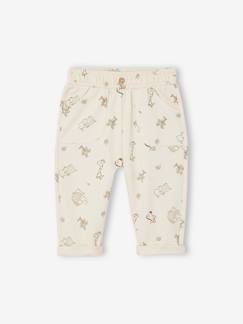 -Broek met print van molton baby