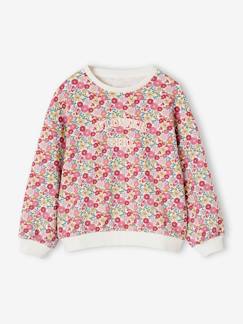 Meisje-Trui, vest, sweater-Meisjessweater bloemen