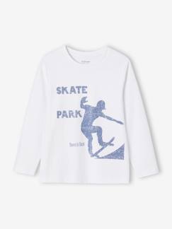 Jongens-Basics T-shirt met lange mouwen voor jongens met een speels of grafisch motief