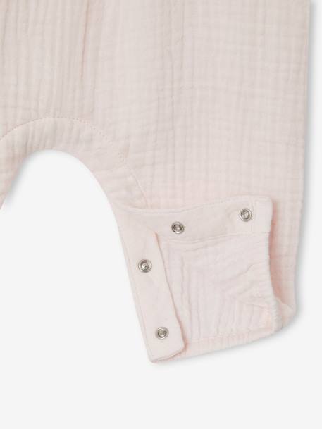 Babypakje van katoengaas ecru+lichtroze+saliegroen - vertbaudet enfant 