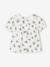 Gebloemd babyshirt met korte mouwen ecru - vertbaudet enfant 