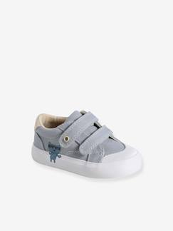 Schoenen-Baby schoenen 17-26-Loopt jongen 19-26-Canvast babysneakers met klittenband