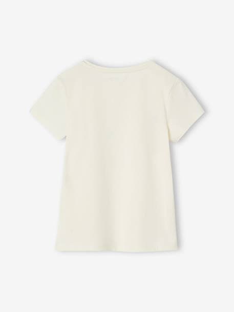 T-shirt met tekst meisjes aardbei+rood+vanille - vertbaudet enfant 