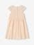 Formele jurk met 2-in-1 effect in macramé voor meisjes ivoor+nude - vertbaudet enfant 