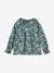 Meisjesblouse met bloemenprint blauwgroen+dennen+ecru+rouge+rozen - vertbaudet enfant 