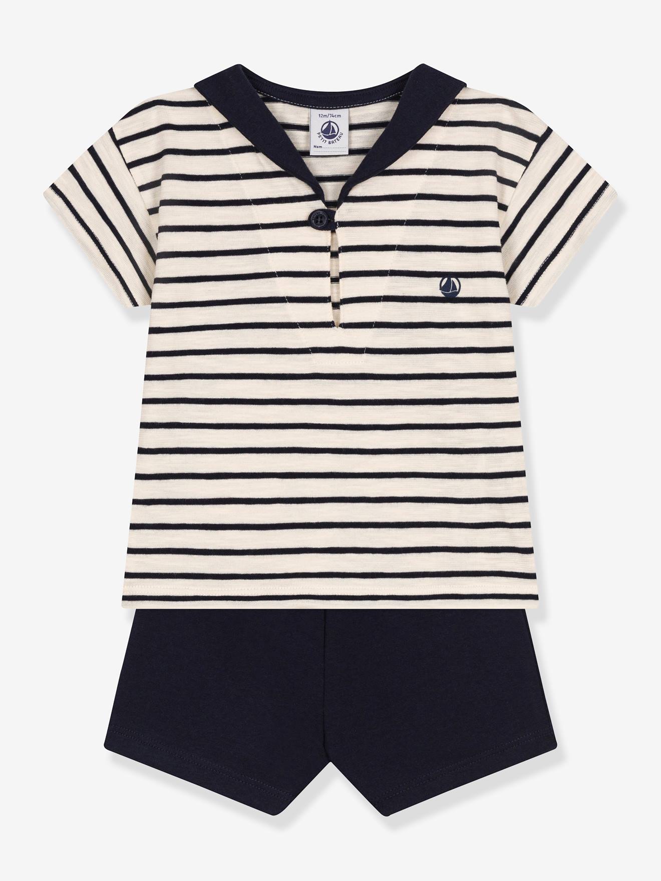 2-delige set PETIT BATEAU gemêleerd beige