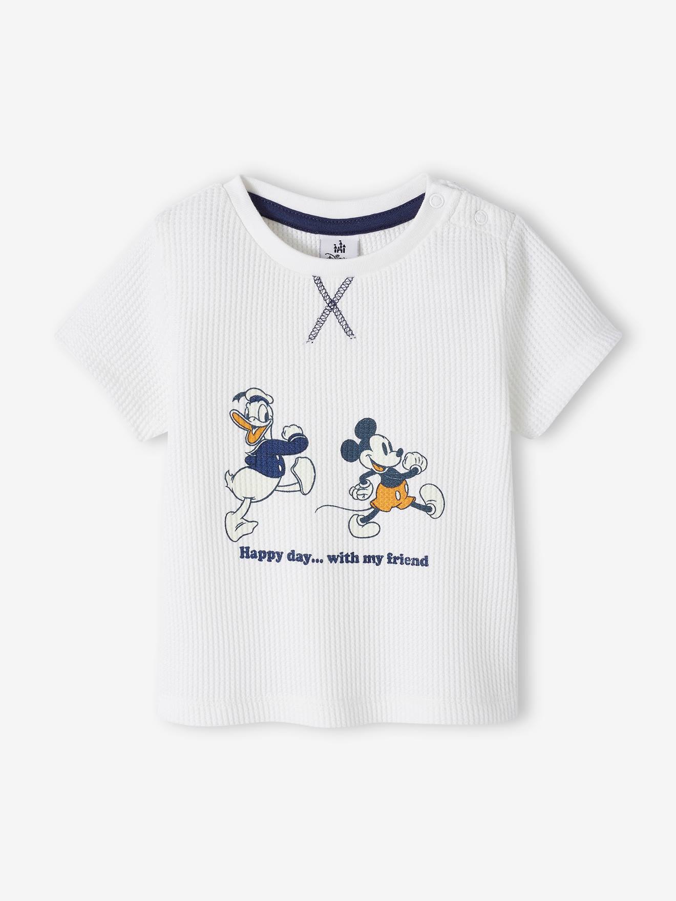 Babyshirt van wafelstof Disney® Mickey ecru