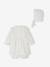 Feestelijke babyset: jurk, pofbroek en haarband wit - vertbaudet enfant 