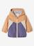 Windjack colorblock voor babyjongens blauwgroen+kameel - vertbaudet enfant 
