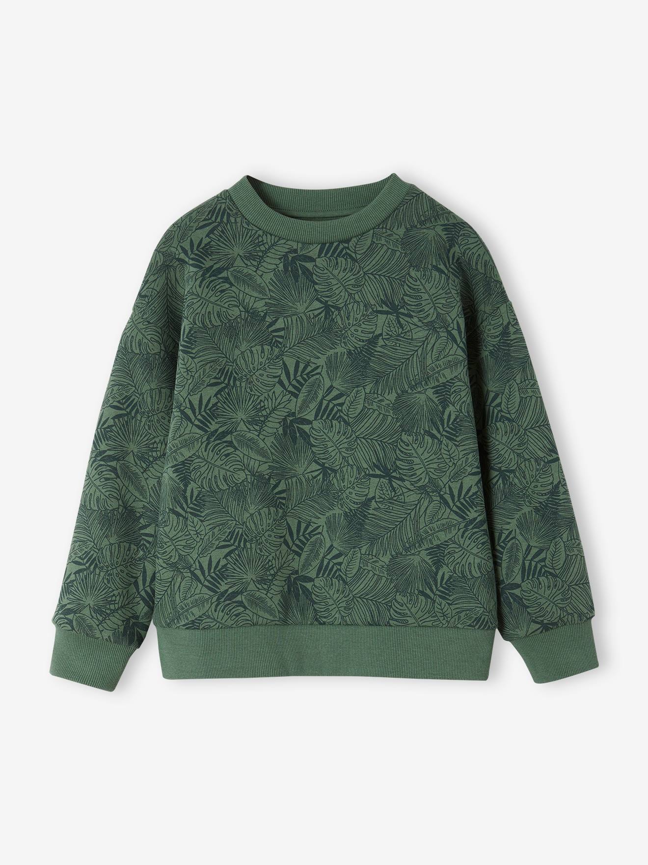 Jongenssweater met potlood groen