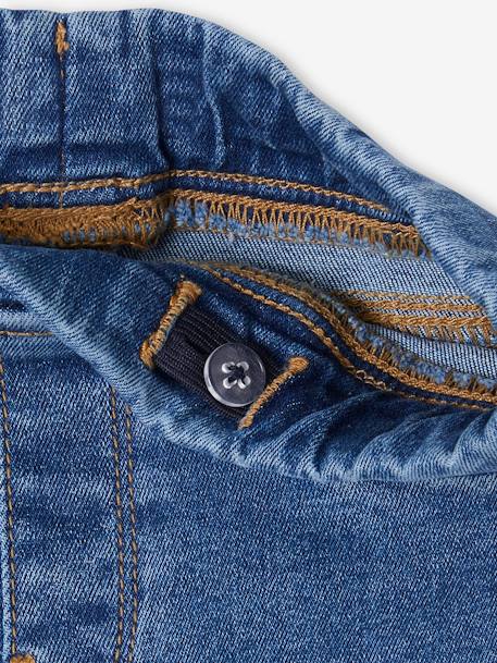 Treggingjeans Basics meisjes denimgrijs+double stone+jeansblauw+stone - vertbaudet enfant 