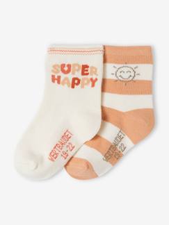 Baby-Set van 2 paar sokjes 'cabanon' voor babyjongen