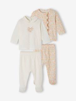 Baby-Pyjama, surpyjama-Set van 2 tweedelige babypyjama's van katoenjersey