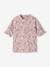 Zwemset met UV-bescherming voor meisjesbaby + T-shirt + broekje + hoedje rozen - vertbaudet enfant 