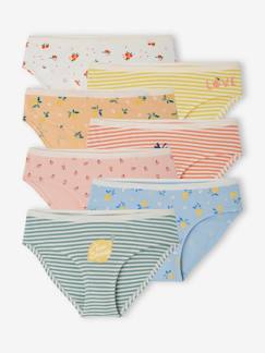 -Set van 7 slips zomerfruit van biokatoen