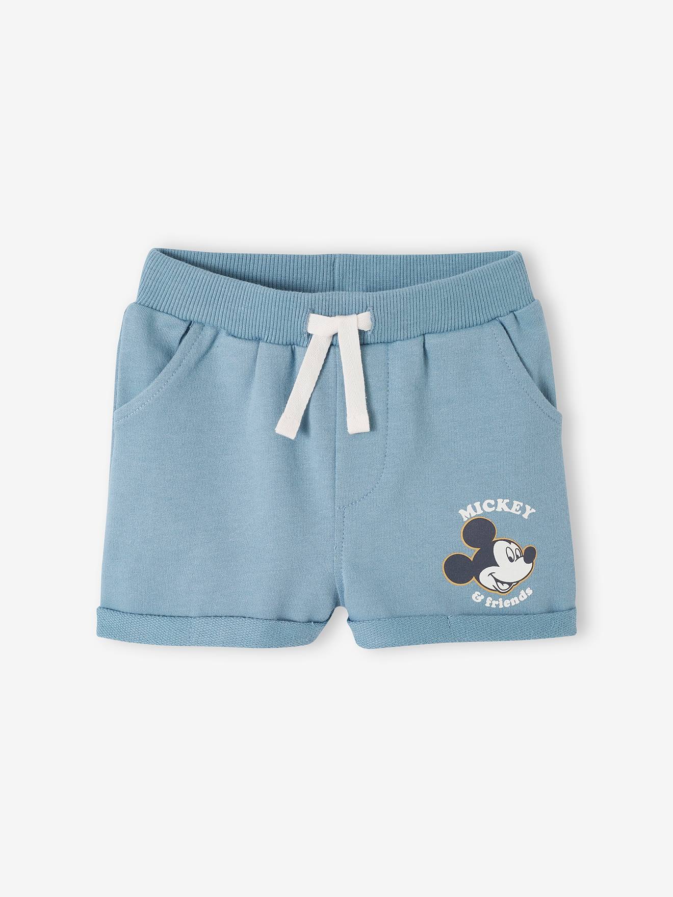Fleece jongensshort voor baby's Disneyยฎ Mickey hemelsblauw