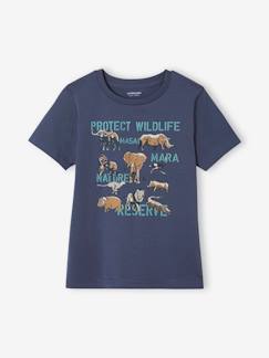 -Jongensshirt dierenprint Basics