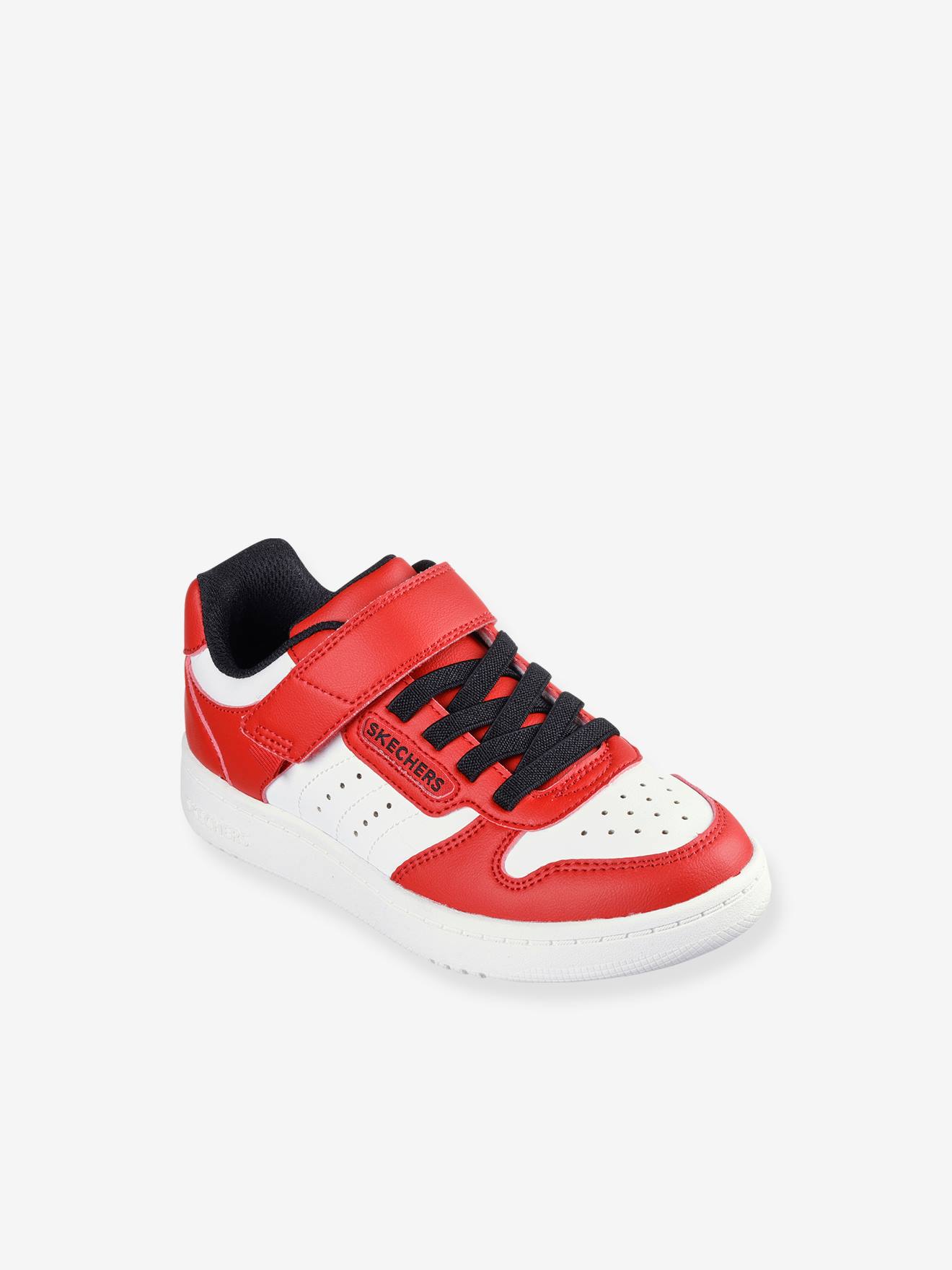Skechers Quik Street jongens sneaker - Wit rood - Maat 37