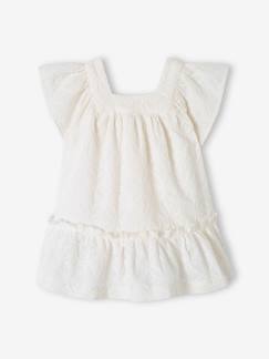 Baby-Rok, jurk-Feestelijke babyjurk met borduursel