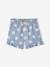 Meisjesshort met ruches blauw+ecru+marineblauw - vertbaudet enfant 