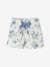 Katoenen meisjesshort van gaas met schubbenprint blauw, bedrukt+nude - vertbaudet enfant 
