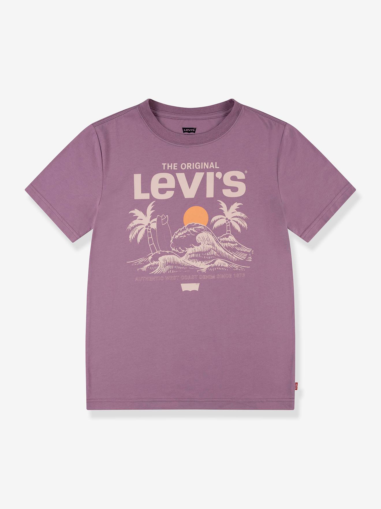 Grafisch jongensshirt Levi's® lavendel
