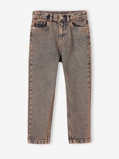 Meisje-Broek-Overgeverfde mom-jeans voor meisjes