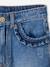 Rechte jeans MorphologiK meisjes heupomvang Medium stone - vertbaudet enfant 