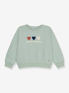 -Meisjessweater met hartjes PETIT BATEAU