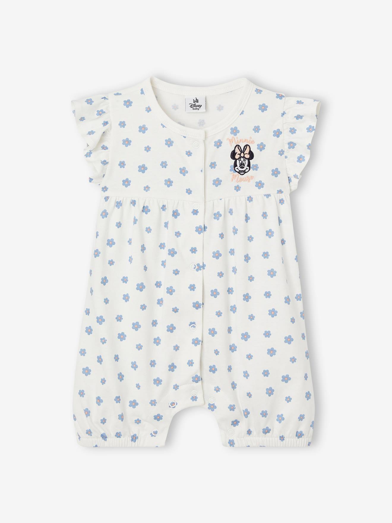 Disney® Minnie® korte jumpsuit voor babymeisjes wit, bedrukt