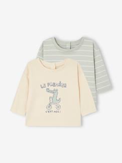 Baby-T-shirt, souspull-Set van 2 basic T-shirts voor baby's