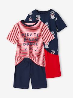 Jongens- Pyjama, surpyjama-Set van 2 piraten pyjashorts voor jongens