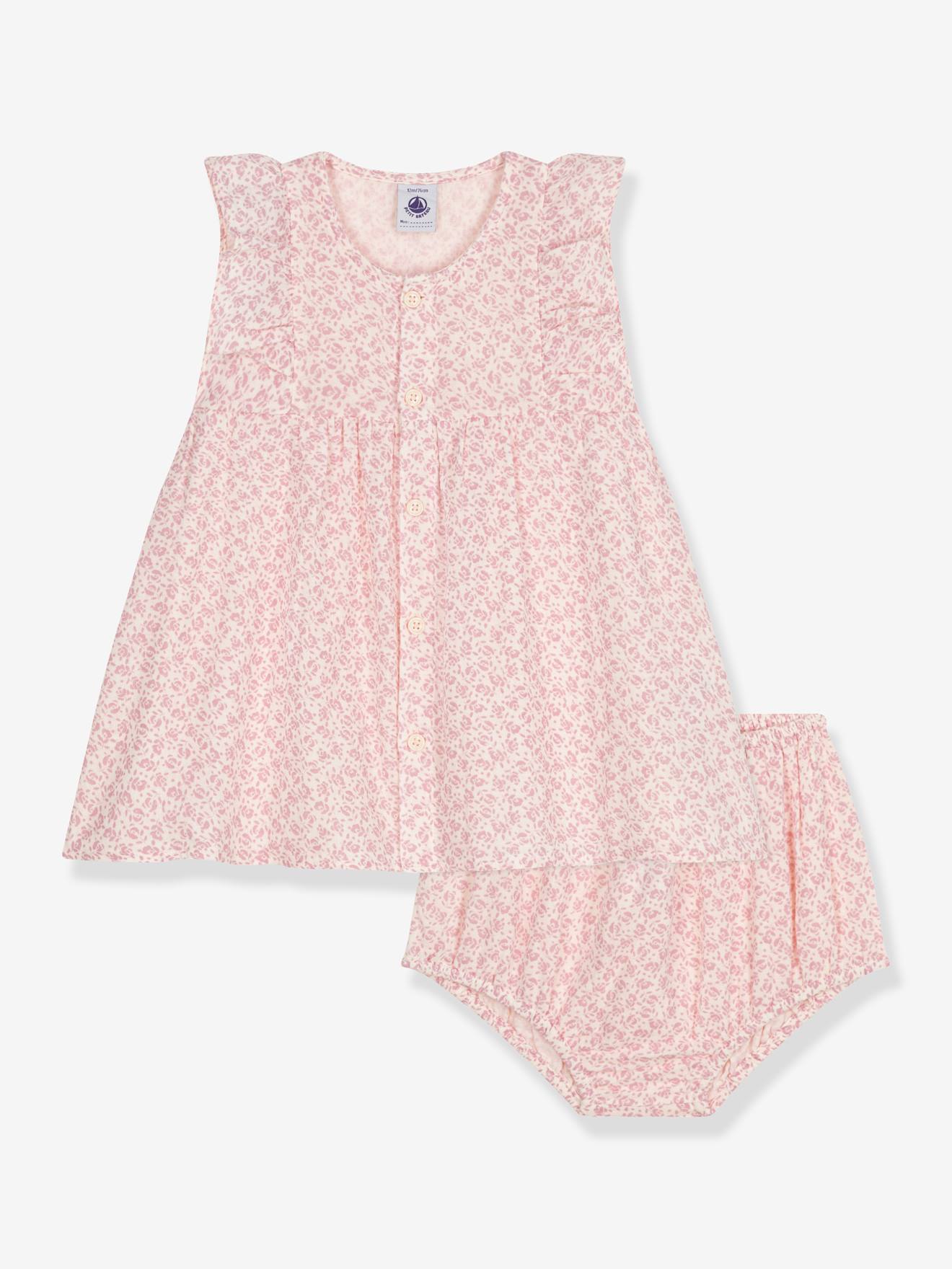 Jurk + bloomer PETIT BATEAU lichtroze