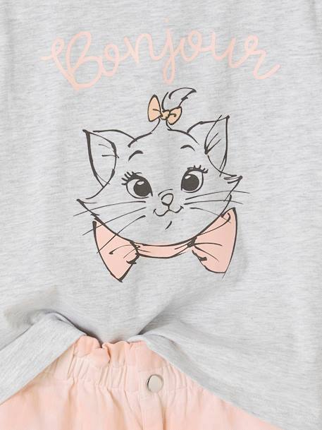 Meisjesset met T-shirt + short Disney® Marie De Aristokatten lichtroze - vertbaudet enfant 