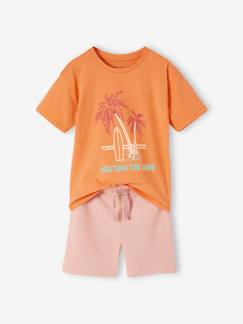 Jongens-Pyjashort voor jongens met palmbomen