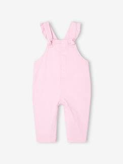 Baby-Salopette, jumpsuit-Tuinbroek van keperstof met ruches voor baby's