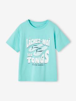 Jongens-T-shirt, poloshirt, souspull-T-shirt-Jongensshirt met vakantiemotief