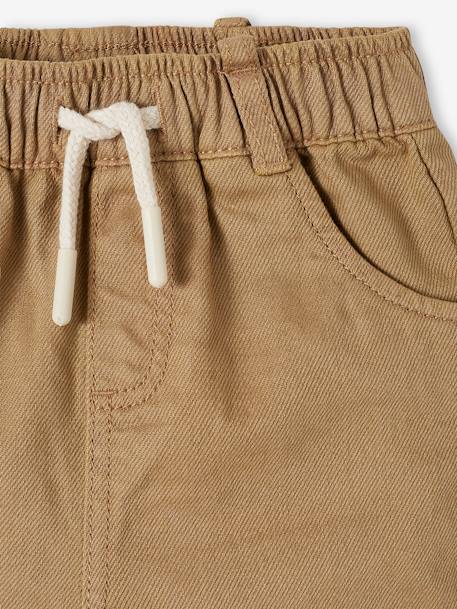 Rechte babybroek met elastische taille beige - vertbaudet enfant 