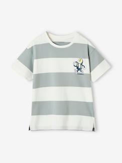 T-shirt met grote streep voor jongens  - vertbaudet enfant