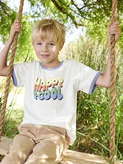 Jongensshirt "Happy & cool"  - vertbaudet enfant