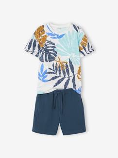 -Set shirt + short van gaas voor jongens